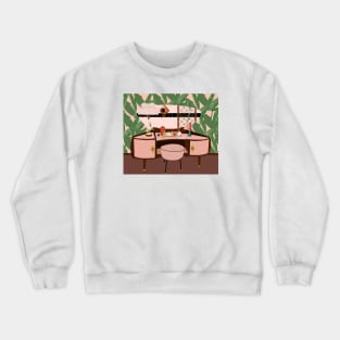 Mid Century Modern Vanity Table Crewneck Sweatshirt